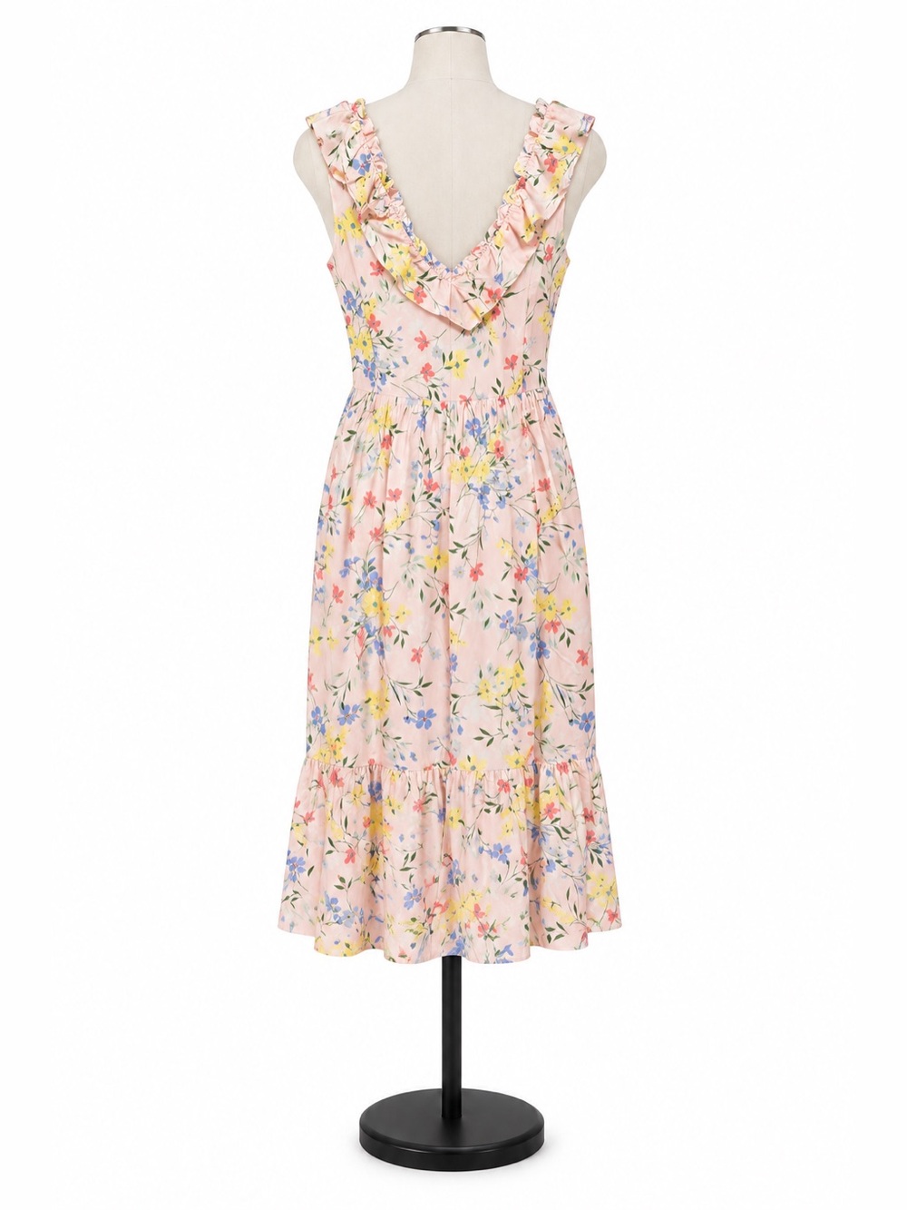 Old Navy Pink Floral Ruffle Dress – Women’s Large